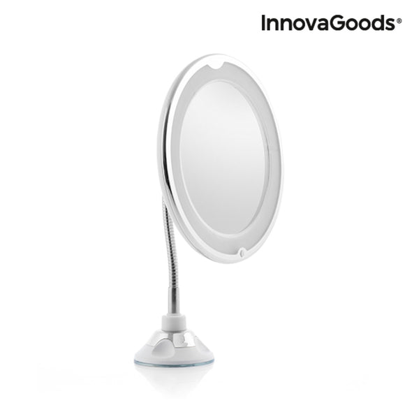 Miroir grossissant à LED avec bras flexible et ventouse Mizoom InnovaGoods IG814786 (Reconditionné A)