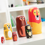 Poupée russe en bois avec figurines d'animaux Funimals InnovaGoods ‎IG815363 (Reconditionné A)