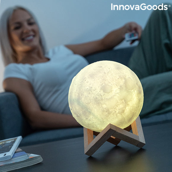 Lampe LED Rechargeable Lune Moondy InnovaGoods (Reconditionné B)