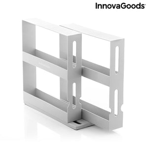 Rangement à Épices Coulissant et Pivotant Swice InnovaGoods B098QMK8PV Gris (Reconditionné B)