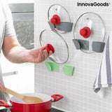 Set de 3 Supports Mural Adhésif pour Couvercle de Cuisine Smarack InnovaGoods ‎Modelo Smarack Novateur et pratique (Reconditionn