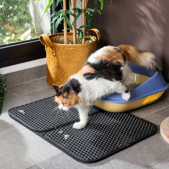 Tapis de Litière pour Chat Clikatt InnovaGoods Noir (1) (Reconditionné B)