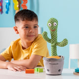 Cactus dansant parlant avec musique et LED multicolores Pinxi InnovaGoods Vert 30 x 40 cm (Reconditionné B)