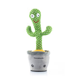 Cactus dansant parlant avec musique et LED multicolores Pinxi InnovaGoods Vert 30 x 40 cm (Reconditionné B)