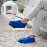 Chaussons Chauffants Micro-ondes InnovaGoods Bleu (Reconditionné A)