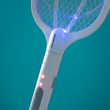 Raquette Anti-insectes Rechargeable 2 en 1 avec Lumière UV KL Rak InnovaGoods Multicouleur Métal 30 x 40 cm (Reconditionné A)