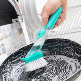 Brosse à récurer avec manche et distributeur de savon Cleasy InnovaGoods IG816117 Vert Plastique (Reconditionné A)